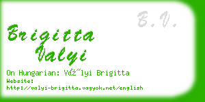 brigitta valyi business card